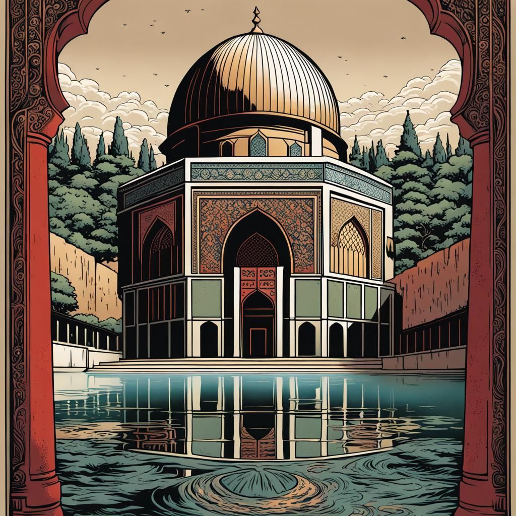Al Aqsa Mosque in Japanese Comic Book Art