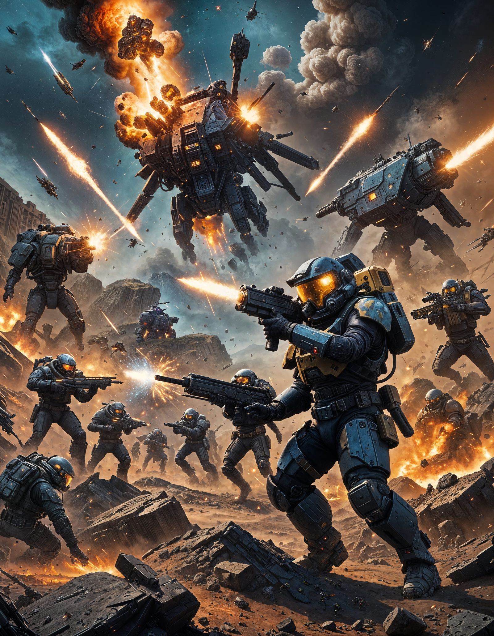 Helldivers 2: Heavy Weapons Combat Against Terminids