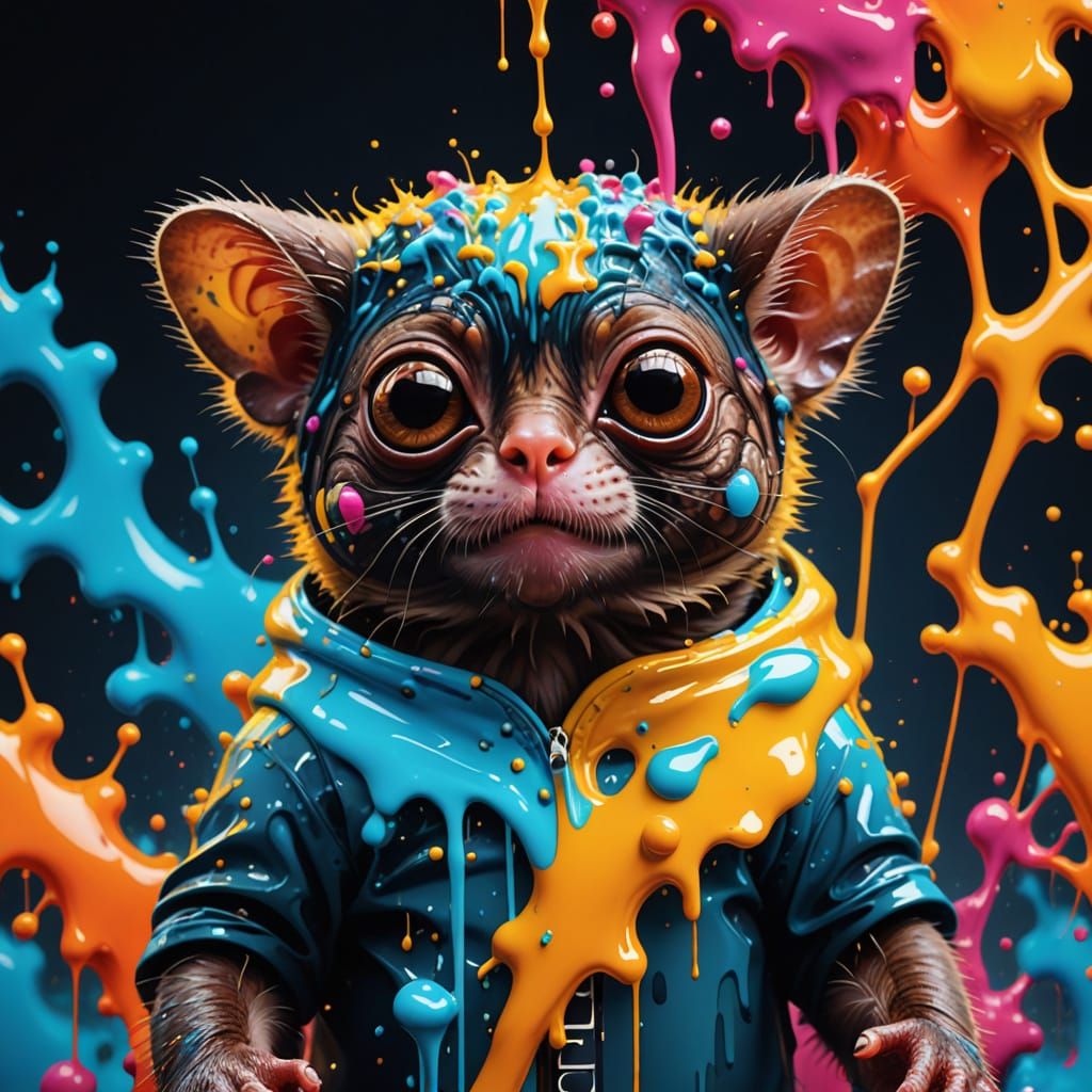 Vibrant Tarsiers Create Street Art Beauty Label
