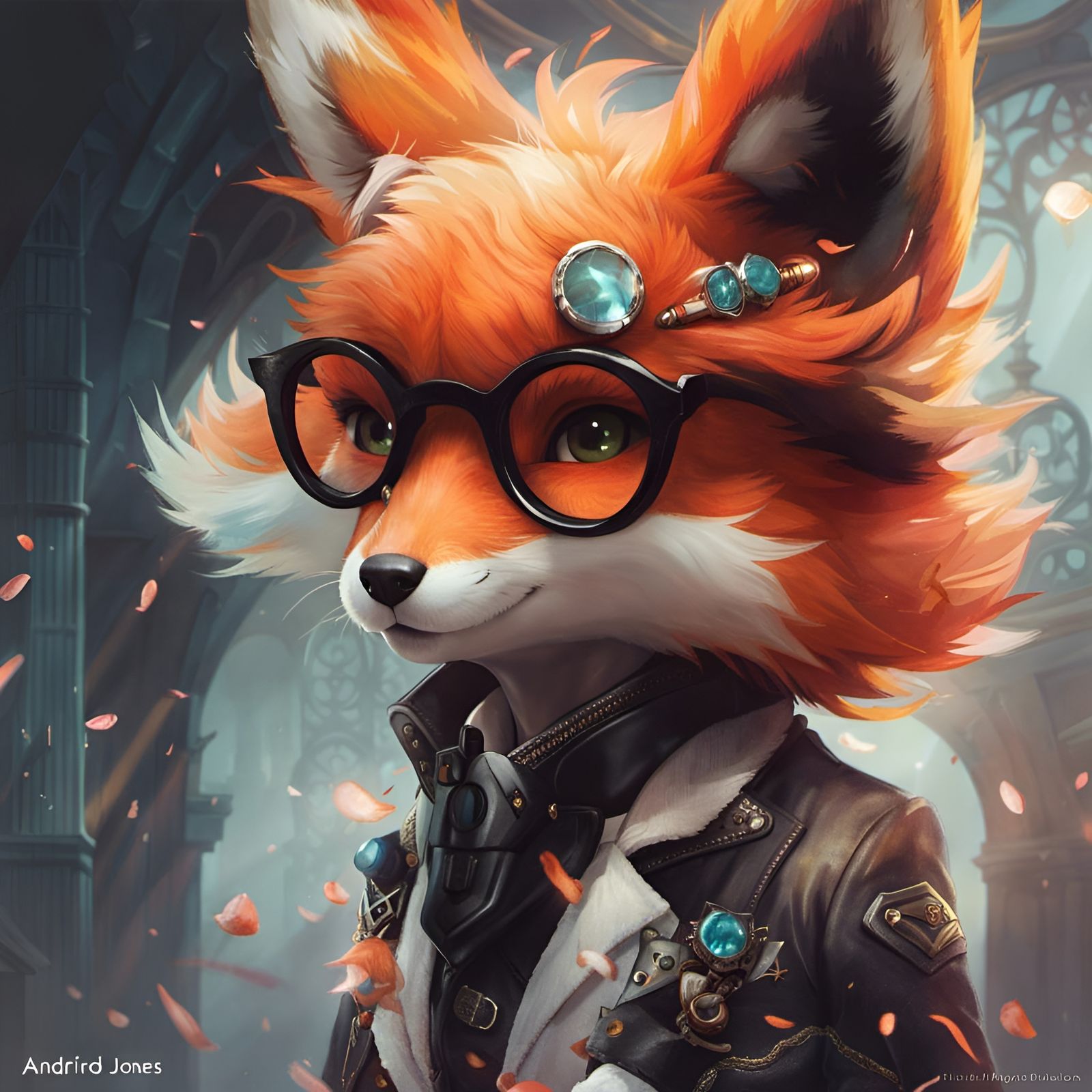 Anthropomorphic Fox Character with Extreme Detail