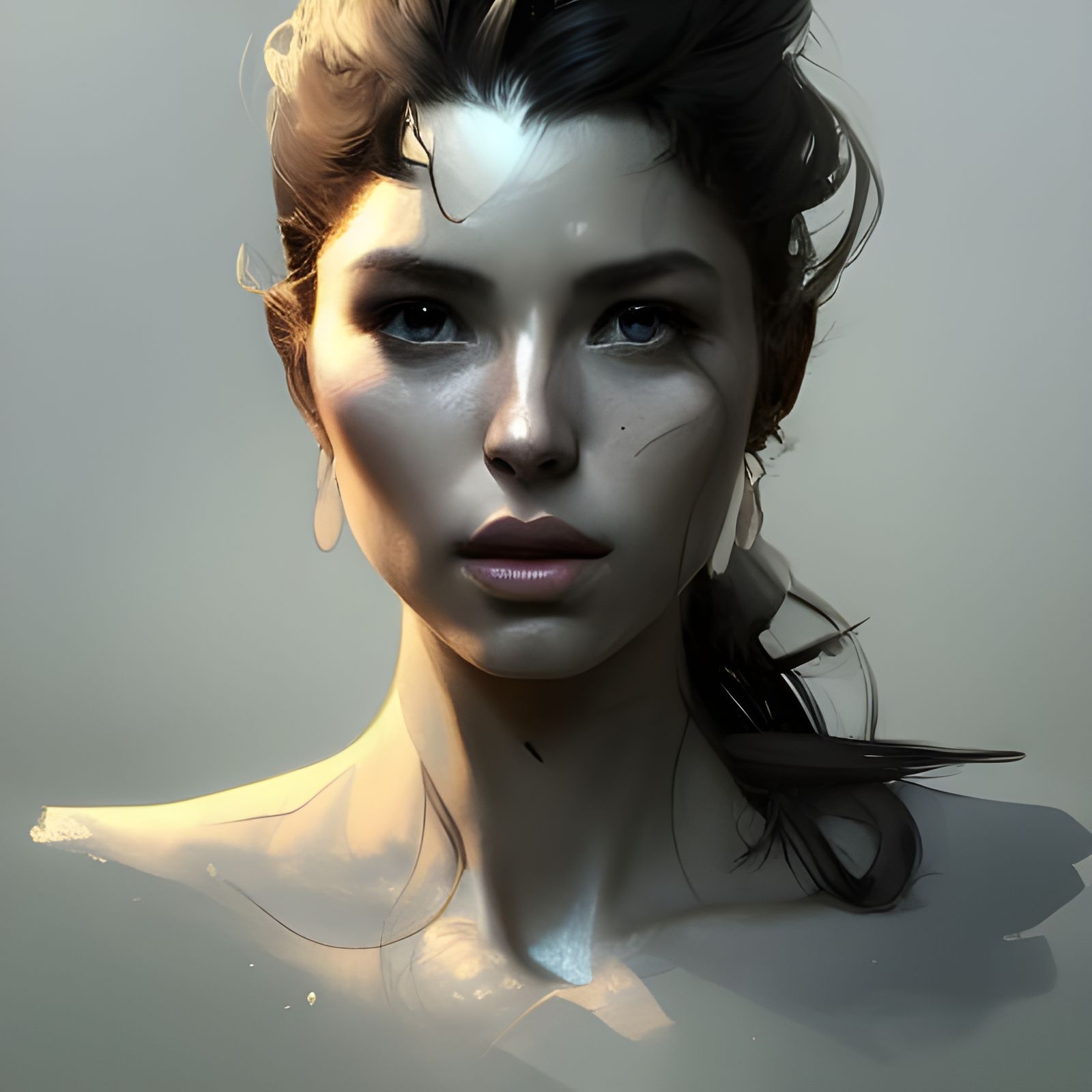 Intricate Portrait of Shadow Supplier, Trending Artstation