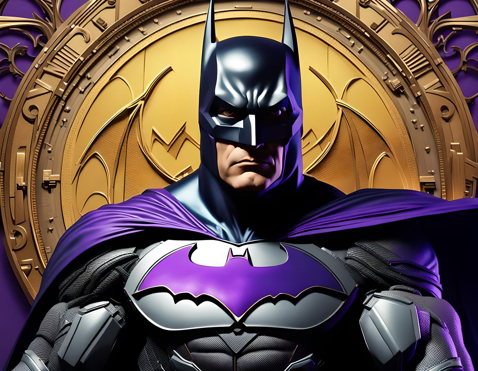 Michael Keaton as Batman: Detailed Digital Art