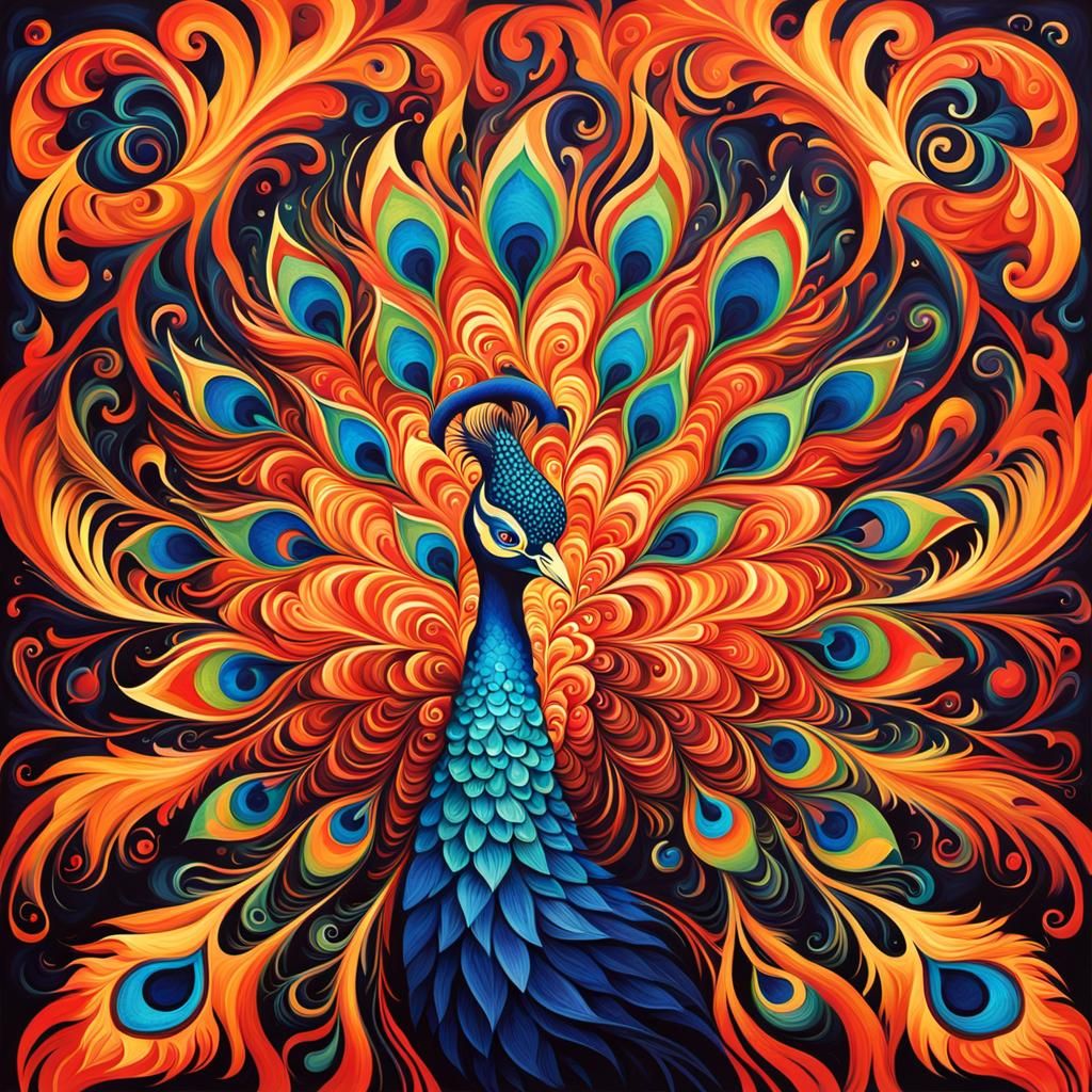 Fiery Peacock