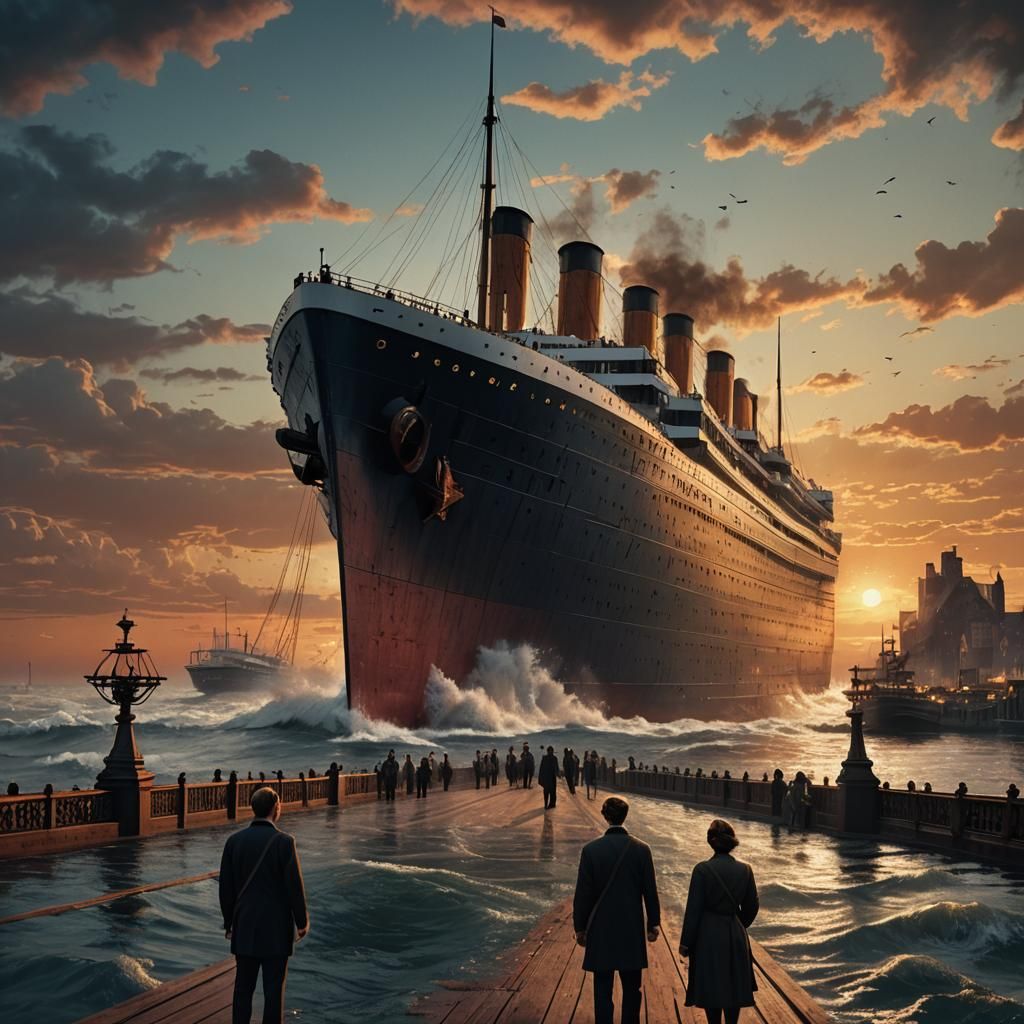 Titanic Sinking: Cinematic Digital Matte Painting