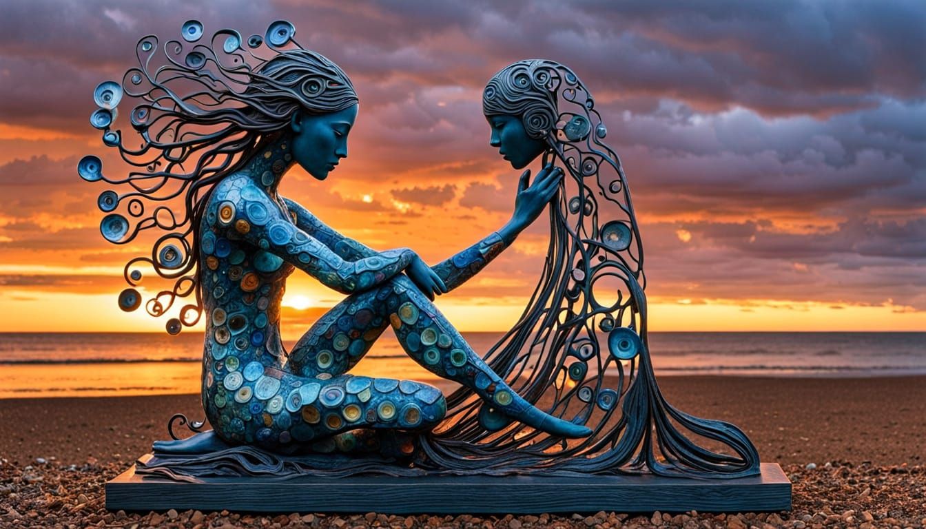 Surreal Fragmented Artwork Celebrating Resilience and Authen...