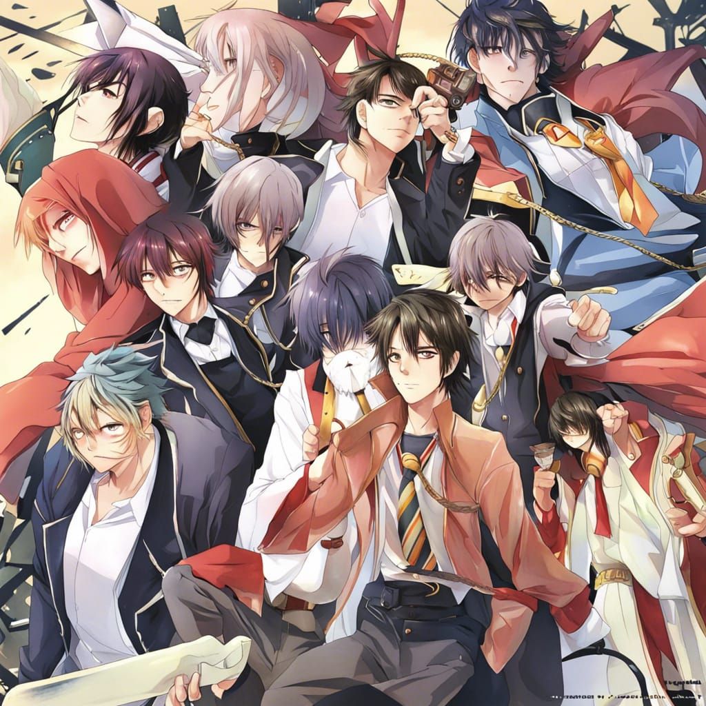 Anime Style Men Illustration