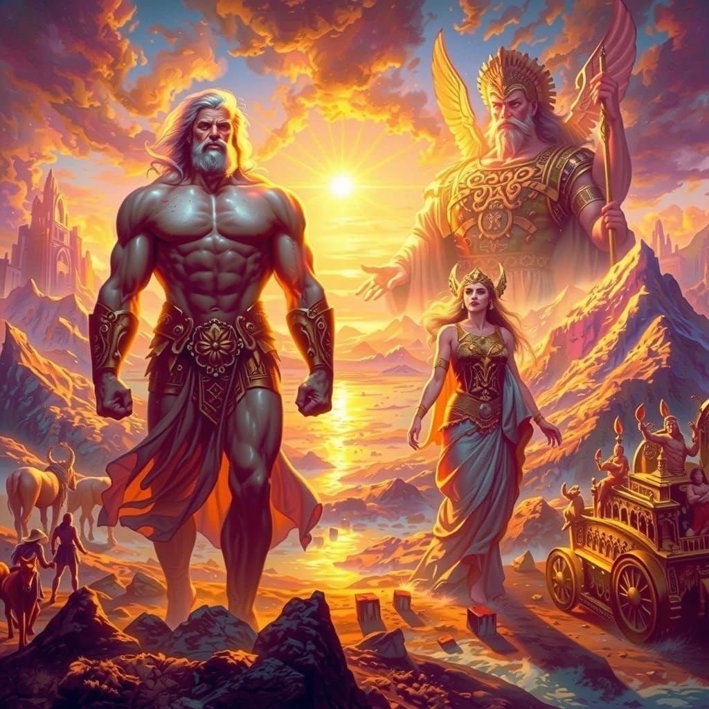 Heracles in the Afterlife, Heroic Fantasy Art