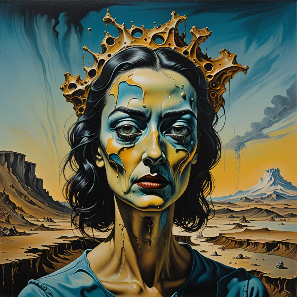 Surreal Slag Girl Dominates a Melting World