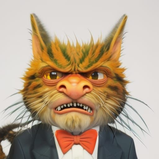 Hyperdetailed Portrait of a Humanoid Pallas Cat