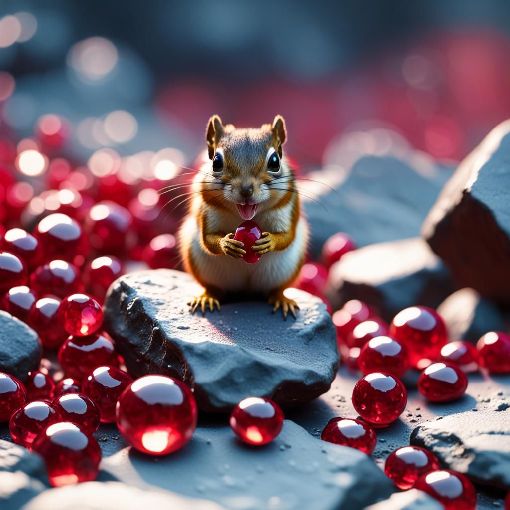 Ruby Gem and Chipmunk in Graffiti Art Style