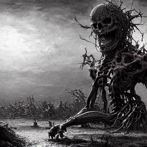 Gashadokuro: Gothic Horror Illustration