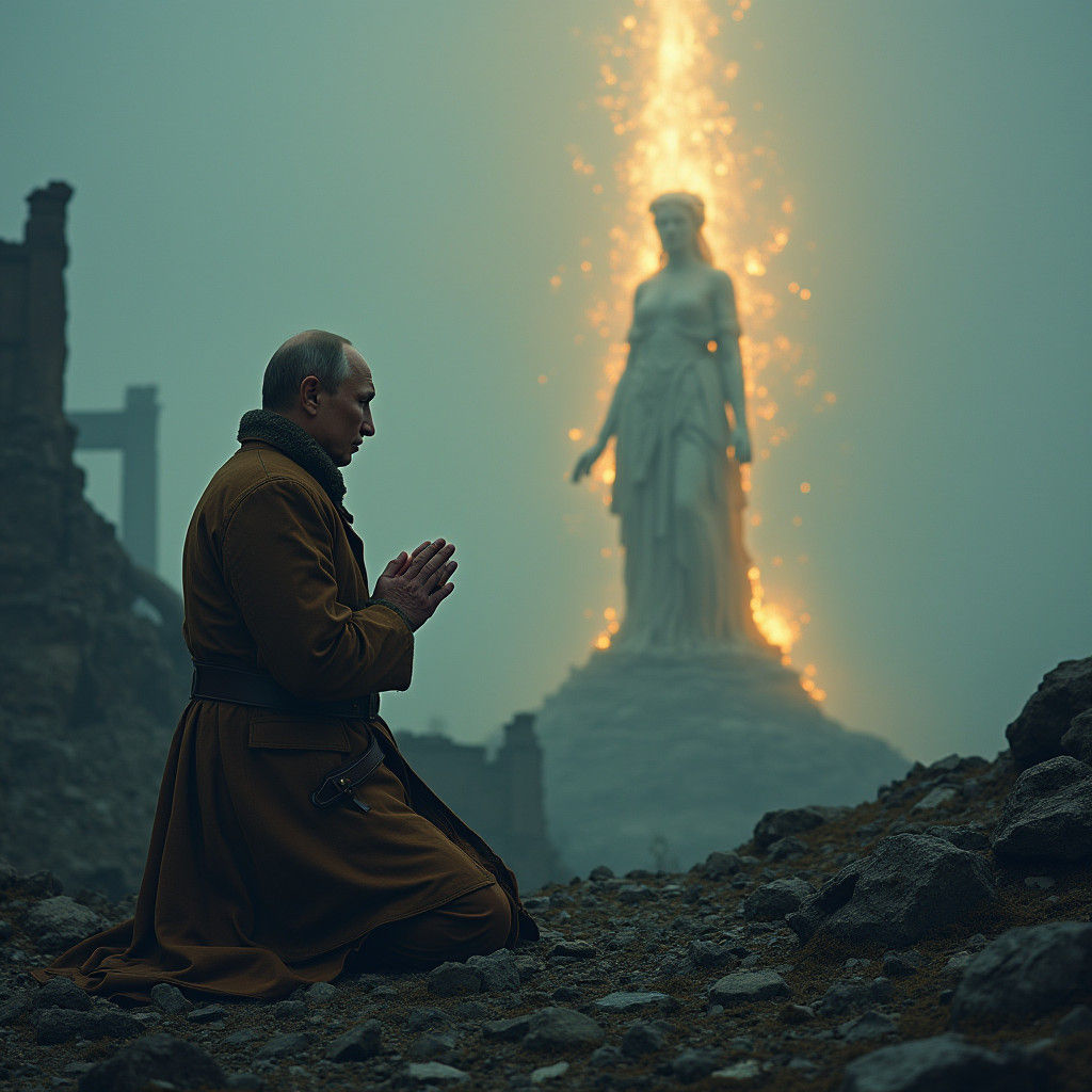 Putin Kneels Before Ukraine: A Baroque Fantasy