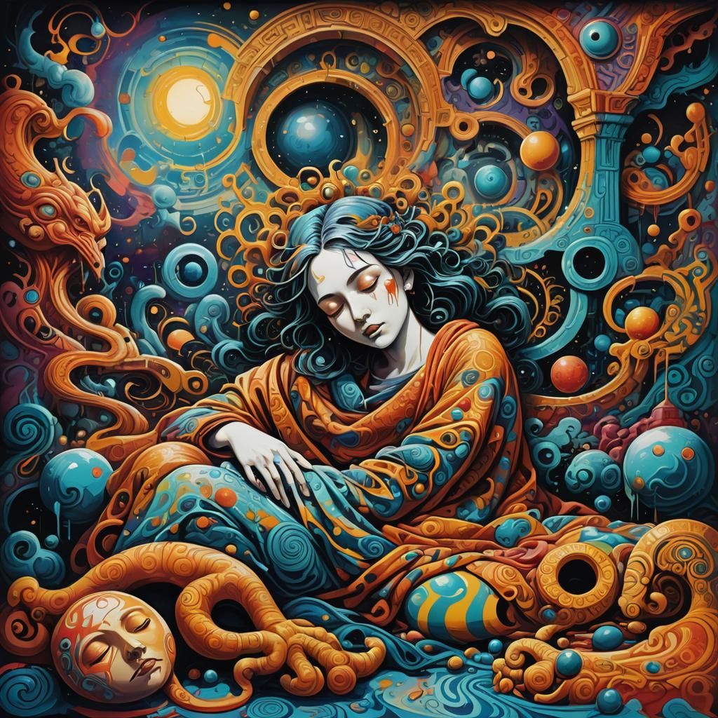 Surreal Graffiti Art: Ras Dreaming in Temple