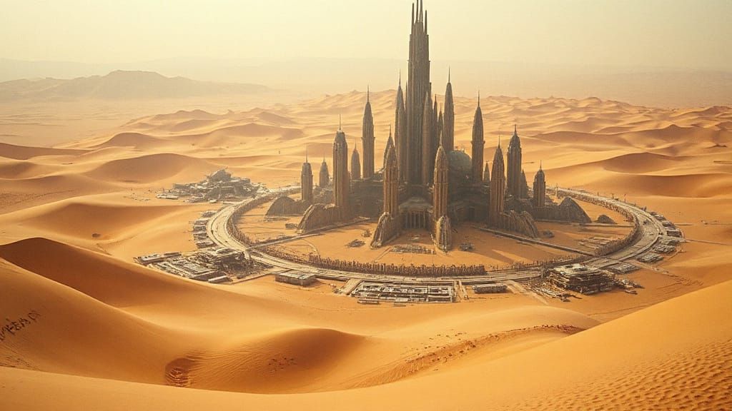 Lost Futuristic City Buried in Desert Sands