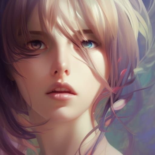 Anime Fairy Portrait in Hyperdetailed Digital Art