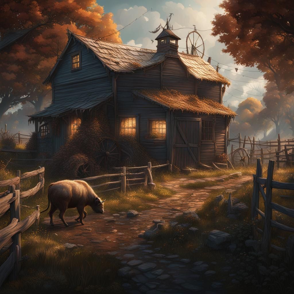 Charlotte's Web: Detailed Matte Painting in Deep Color