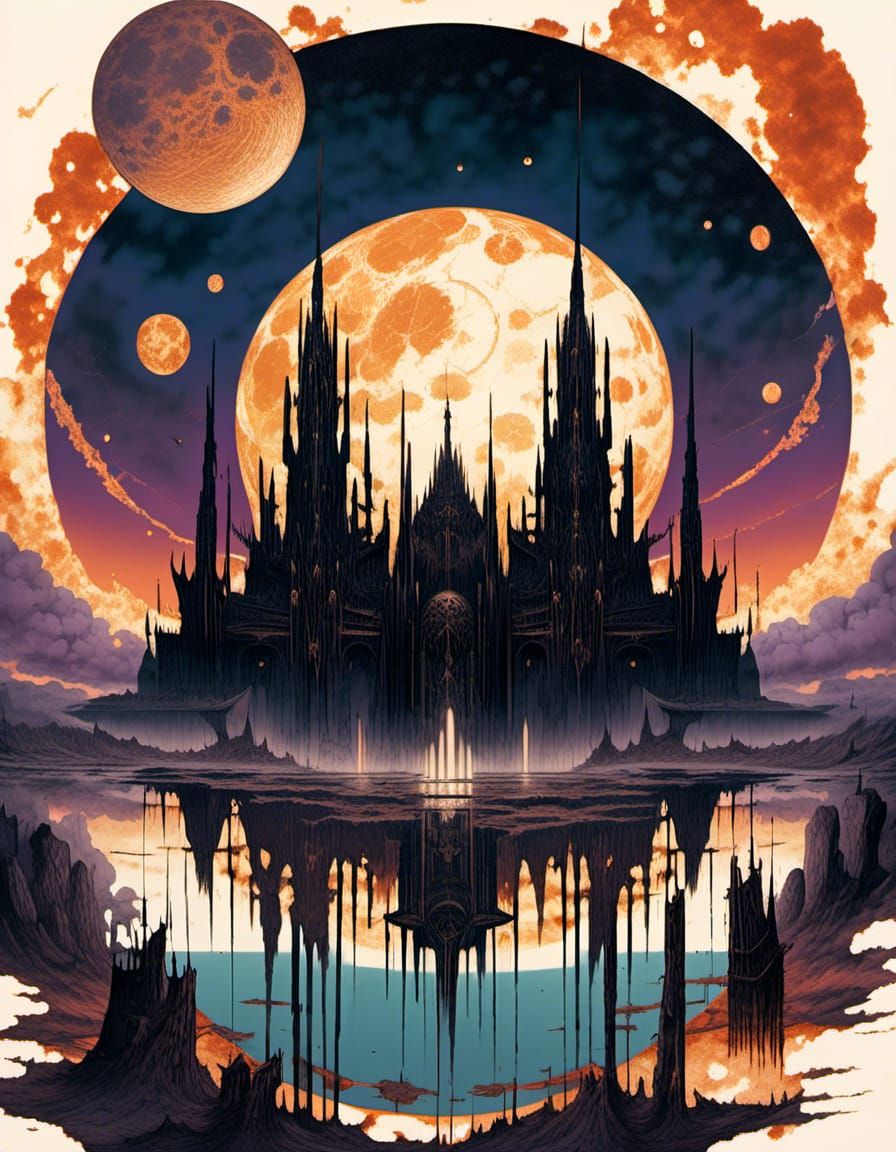 Anime Carcosa: Cursed City by Lake Hali