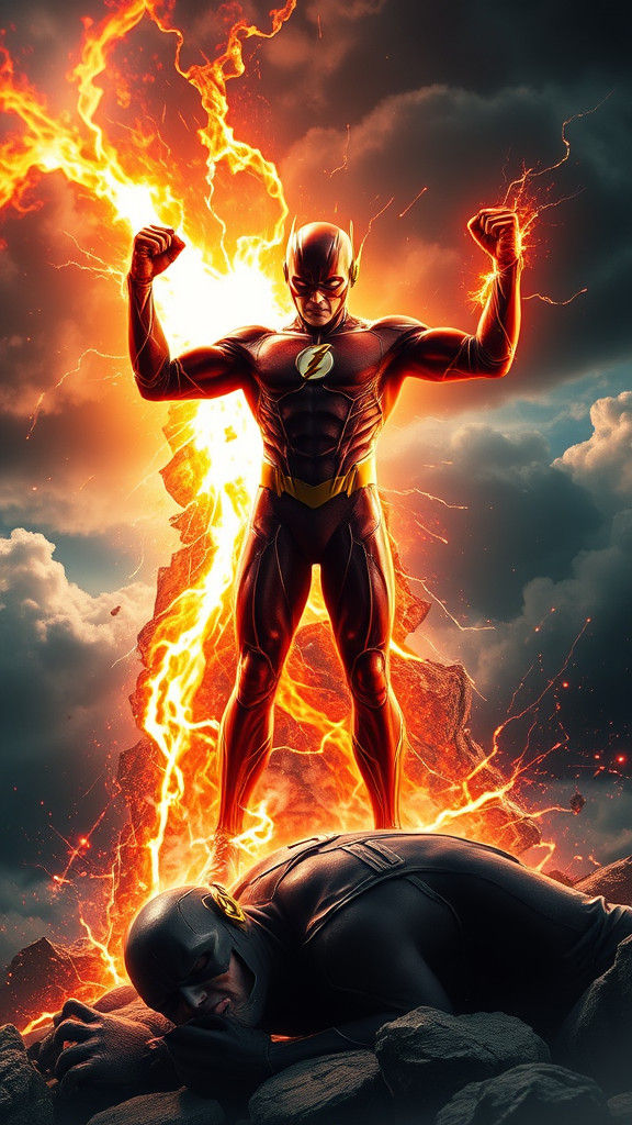 Flash Triumphant Over Zoom: Heroic Victory