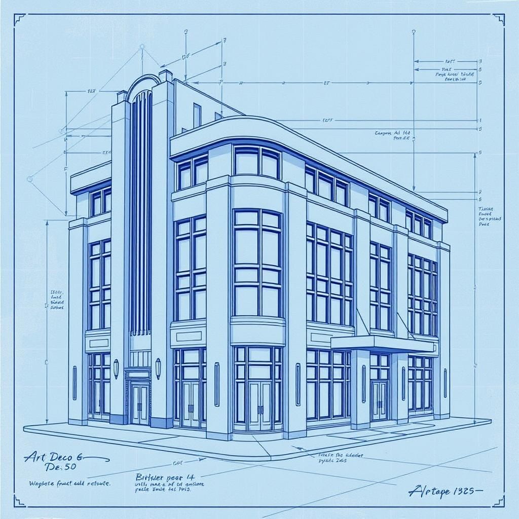 Create a detailed illustrative representation of Art Deco ar...
