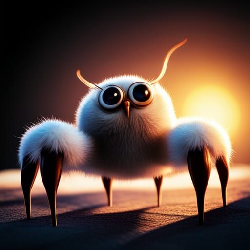 Adorable Smiling Spider in Storybook Illustration