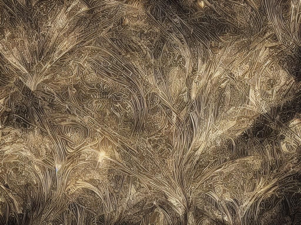 Art Deco Train Speeding Through Moonlit Night