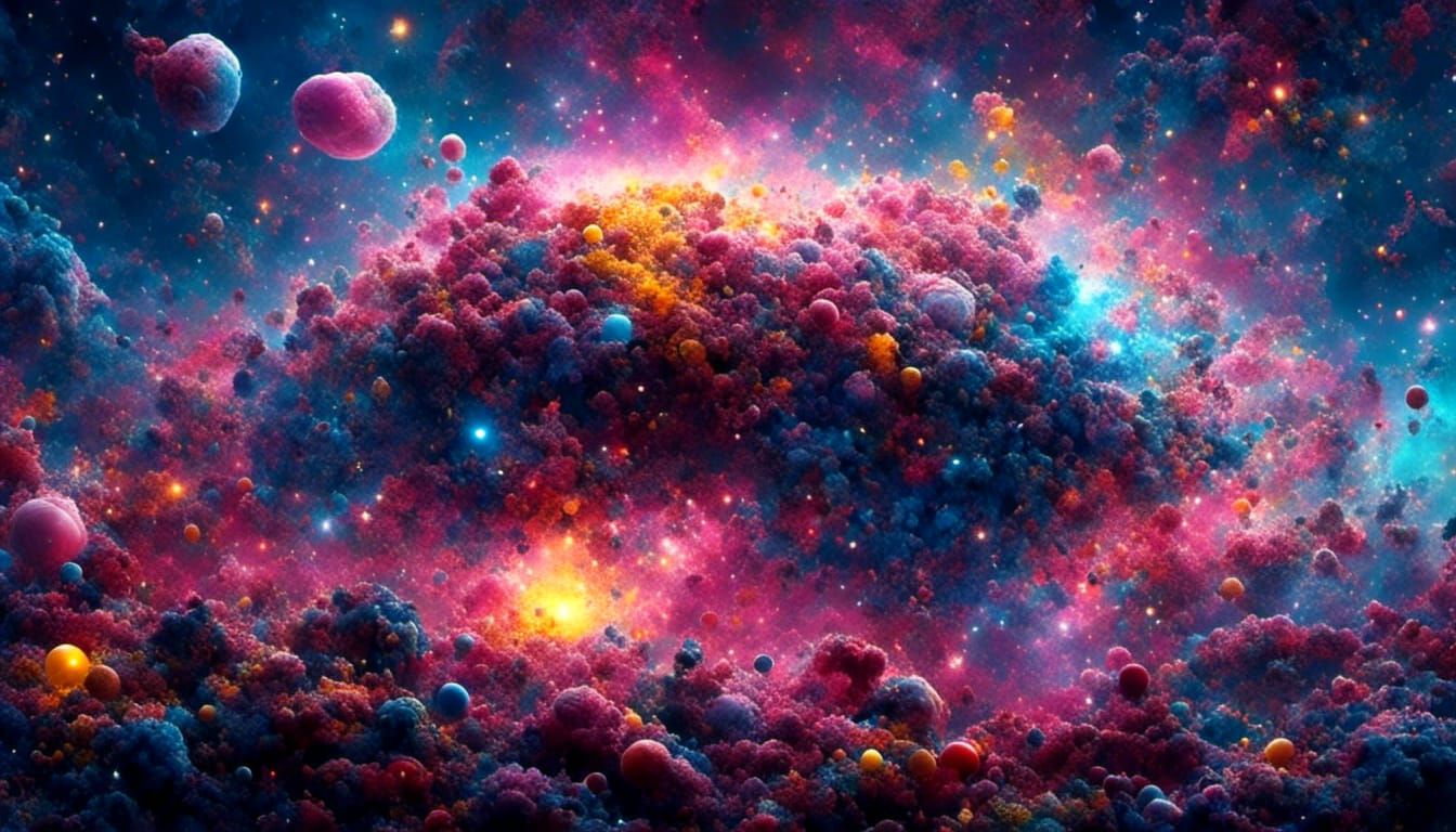 Stunning Cosmic Galactic Spacescape