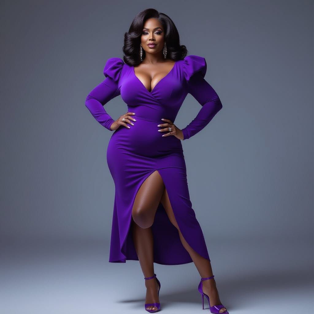 Drag Queen in High Fashion Photoshoot Style