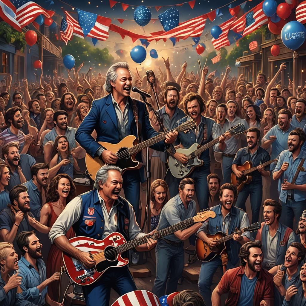 4th of July Poster: Jim Prine Band Plays Neal Young
