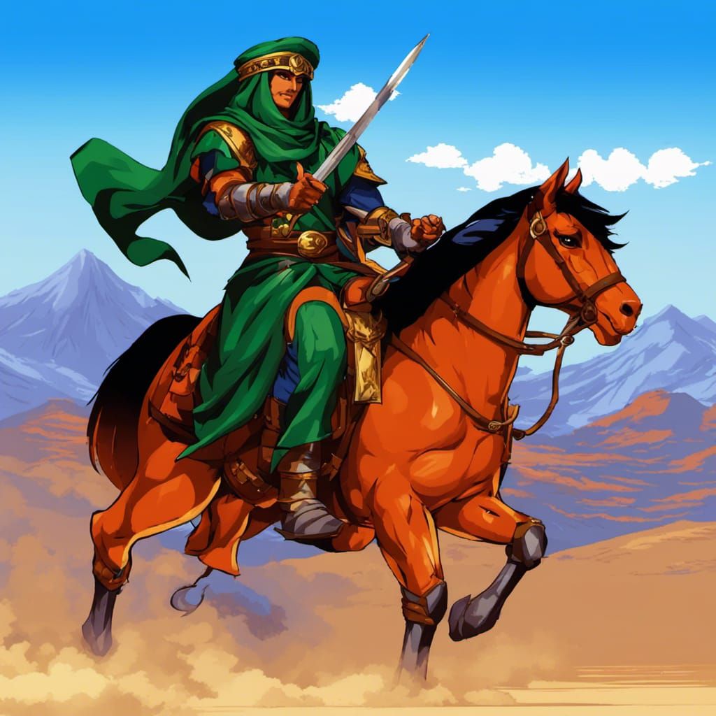 Arabian Horseman inspired by JRPG Shining Force on Sega Genesis
