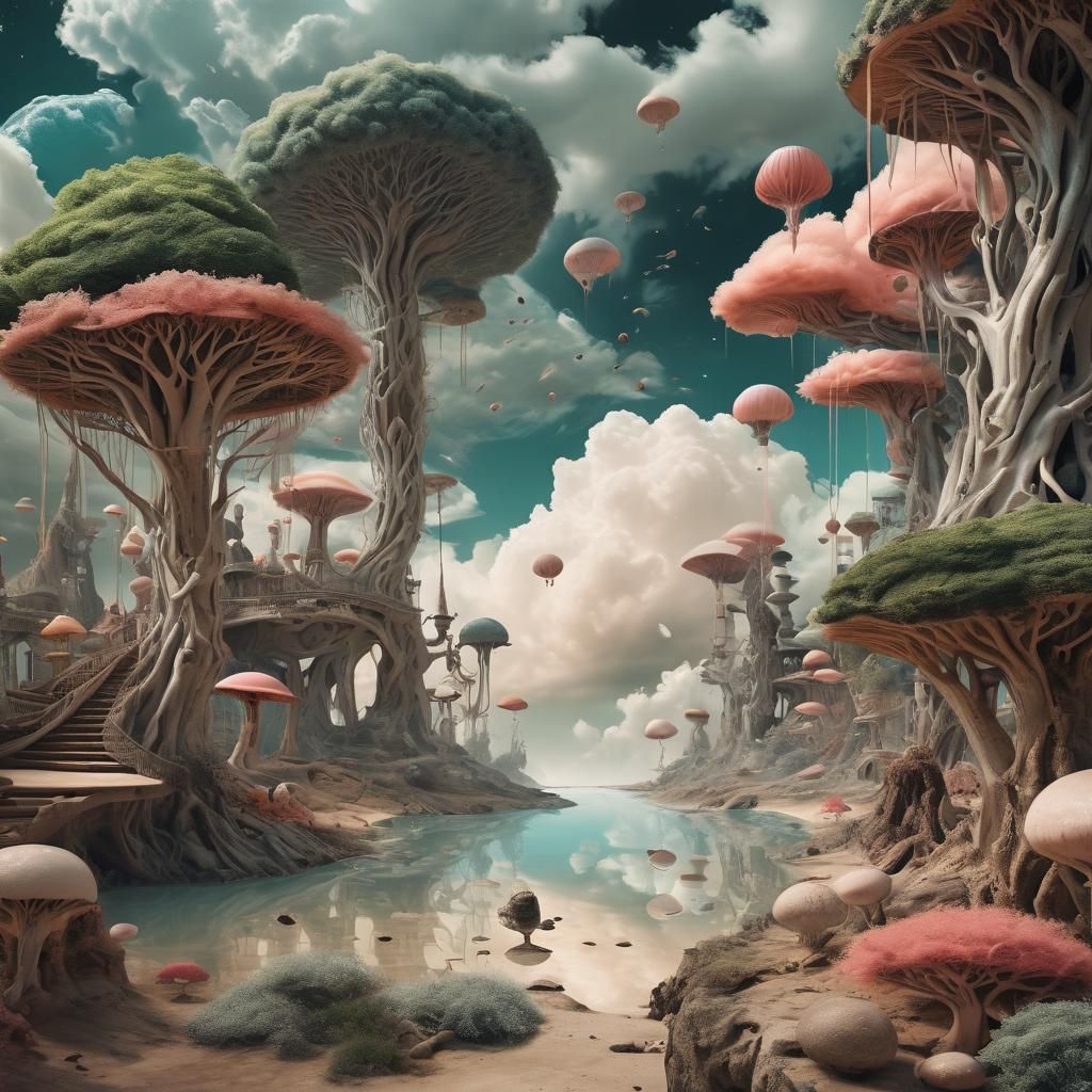 AI Generated Surreal Dreamscape Image