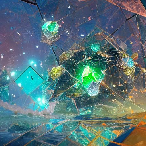 Abstract Tangled Doodles in Detailed Matte Painting