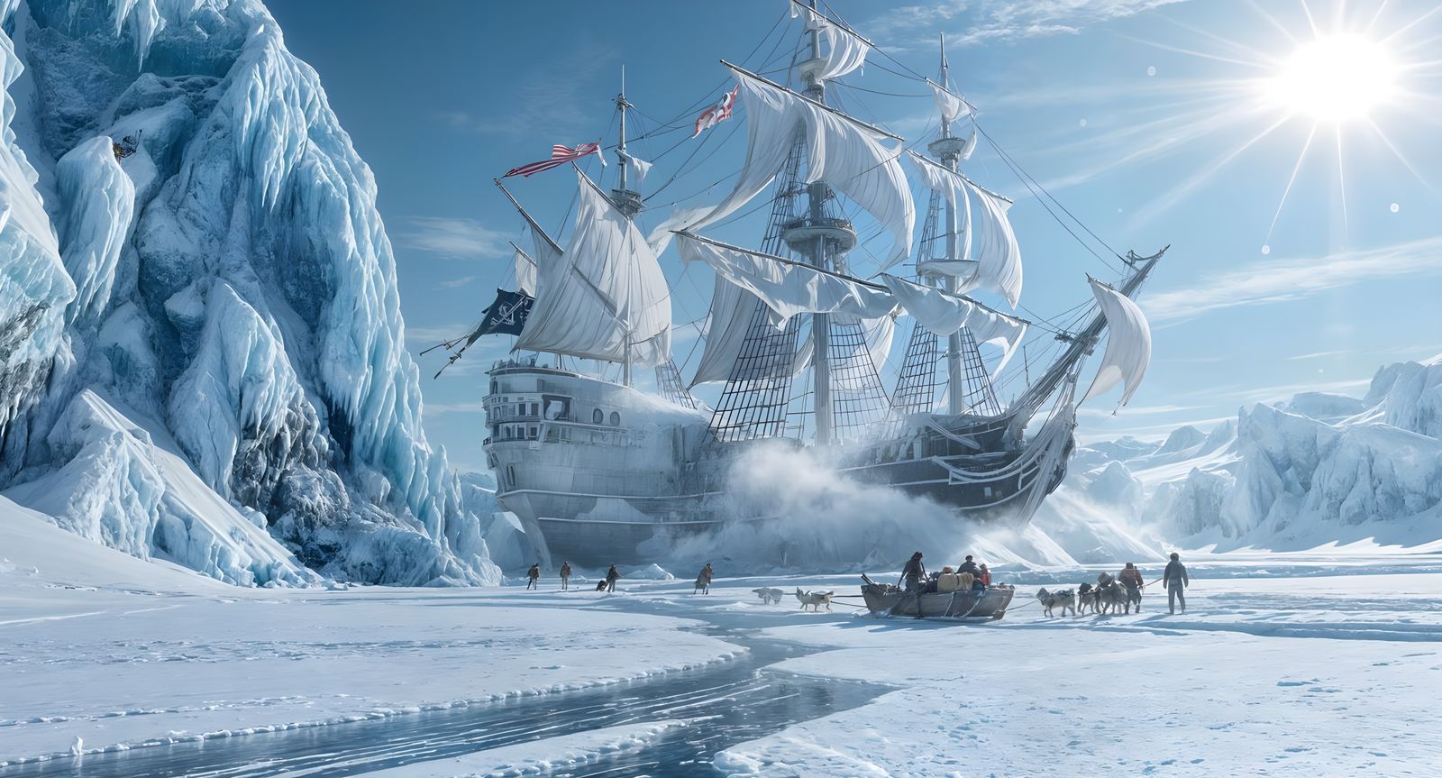 Arctic Discovery: Pirate Ships Frozen in Ice