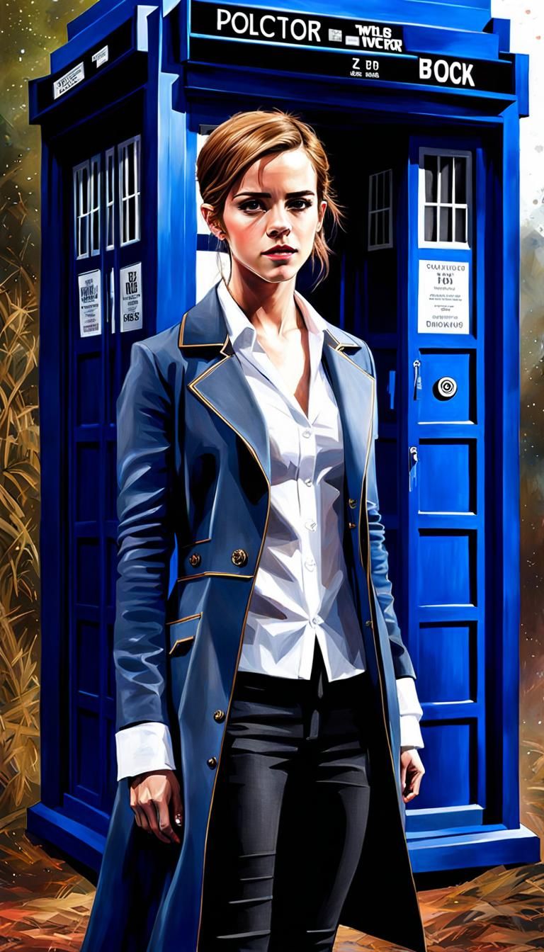 Emma Watson as Doctor Who: Photorealistic Portrait