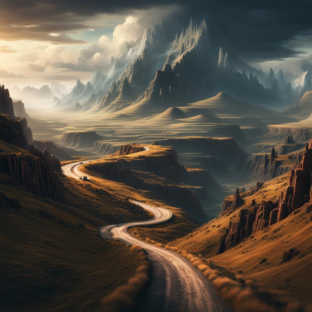 Epic Long and Winding Road: Digital Matte Painting