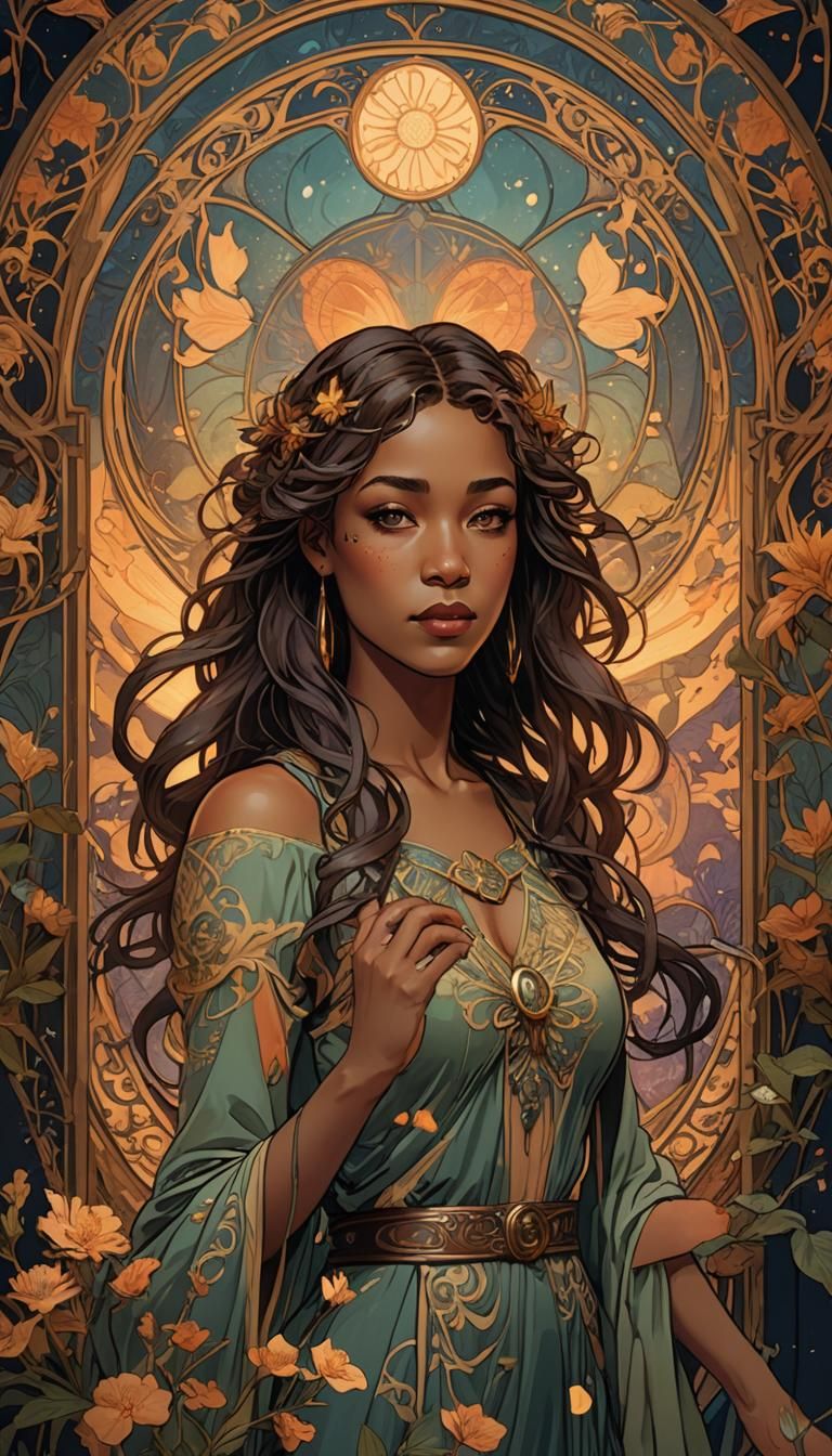 Zoey Washburne in Art Nouveau Style