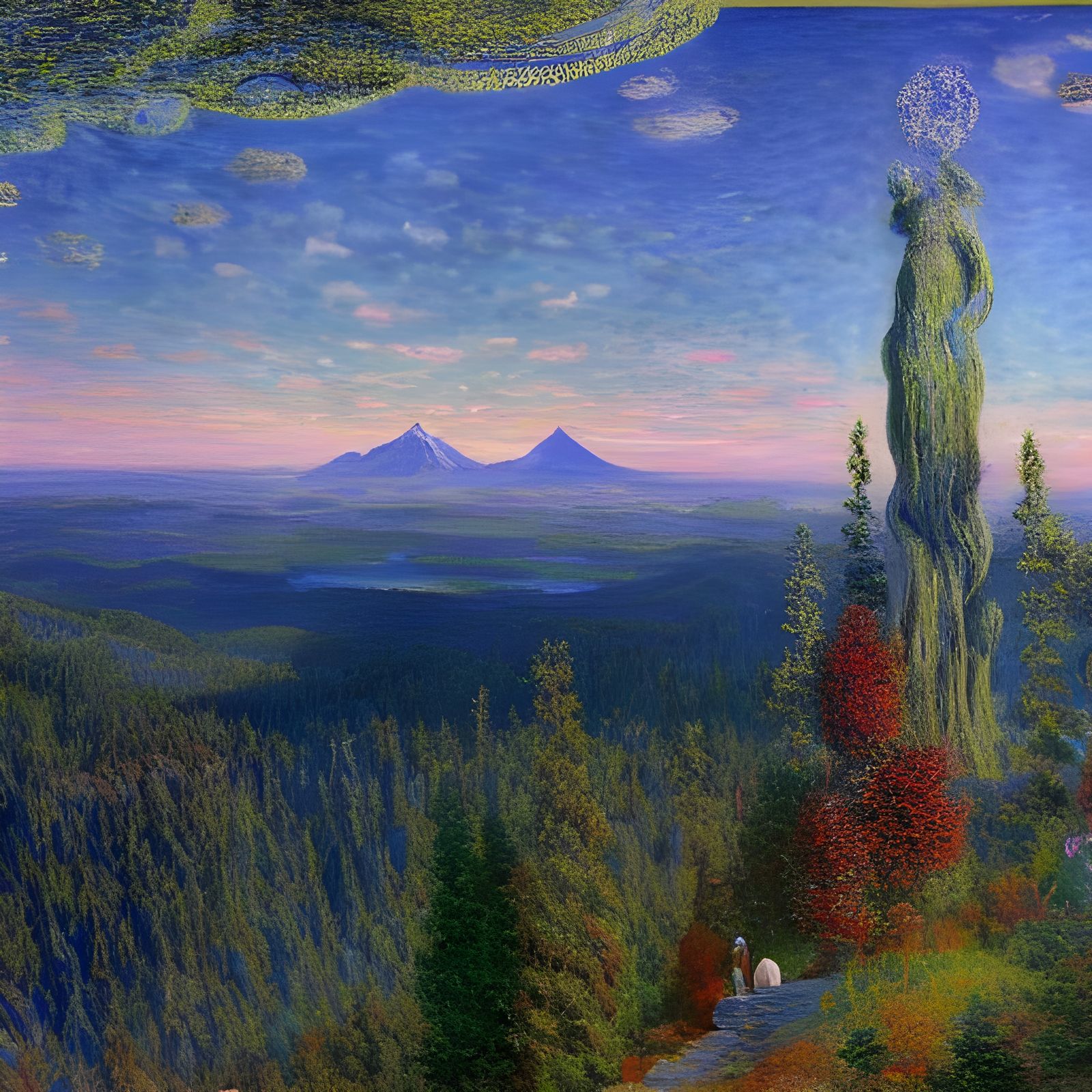 Celestial City View from Mountain Top