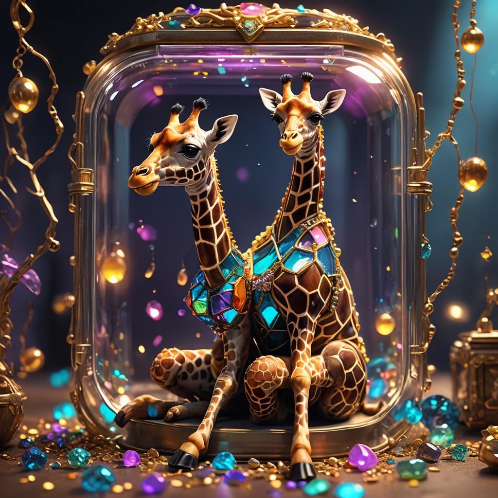 Bejeweled Giraffe Mutant (Betsey Johnson Style)