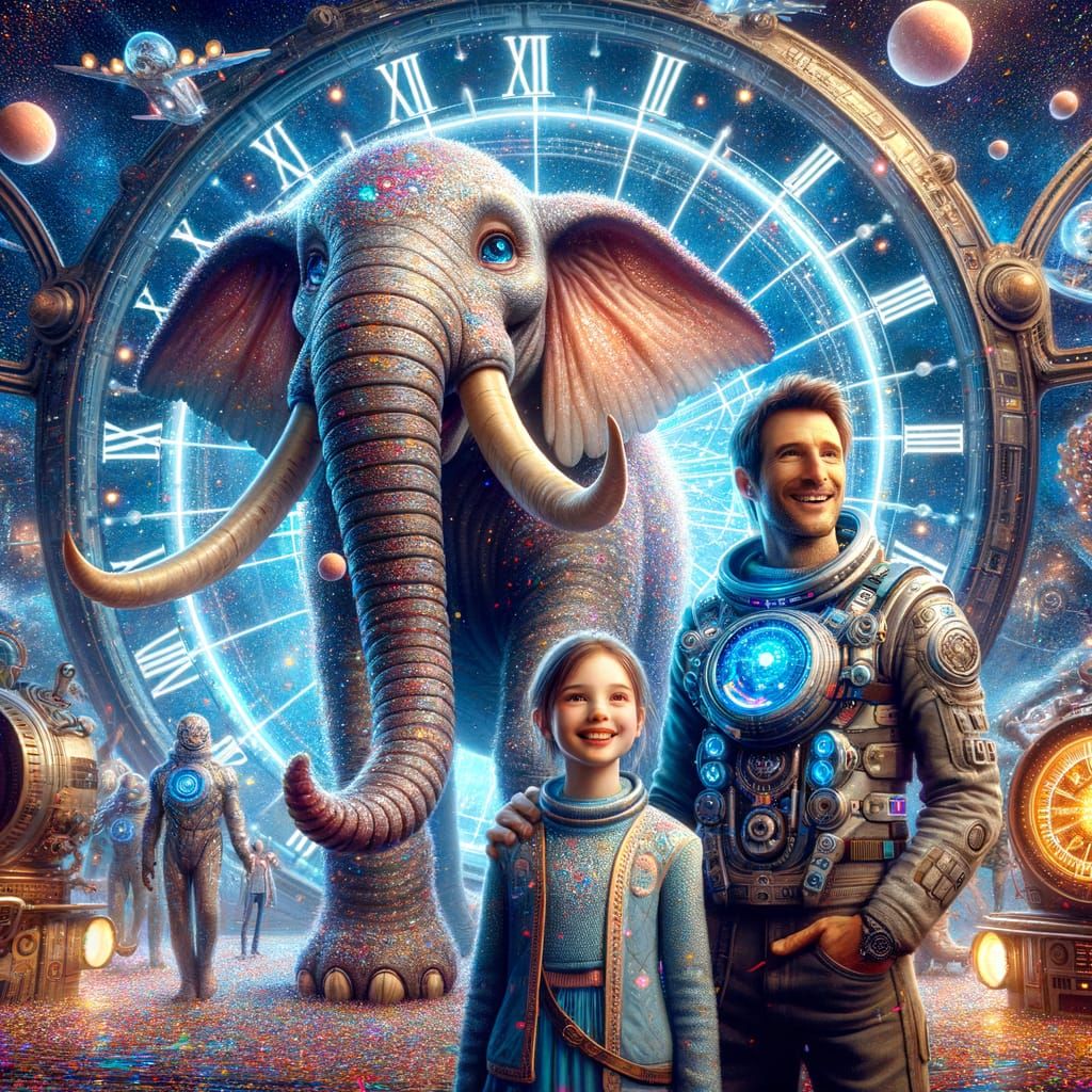 Kaleida Adventure: Girl, Time Machine, and Gentle Giant