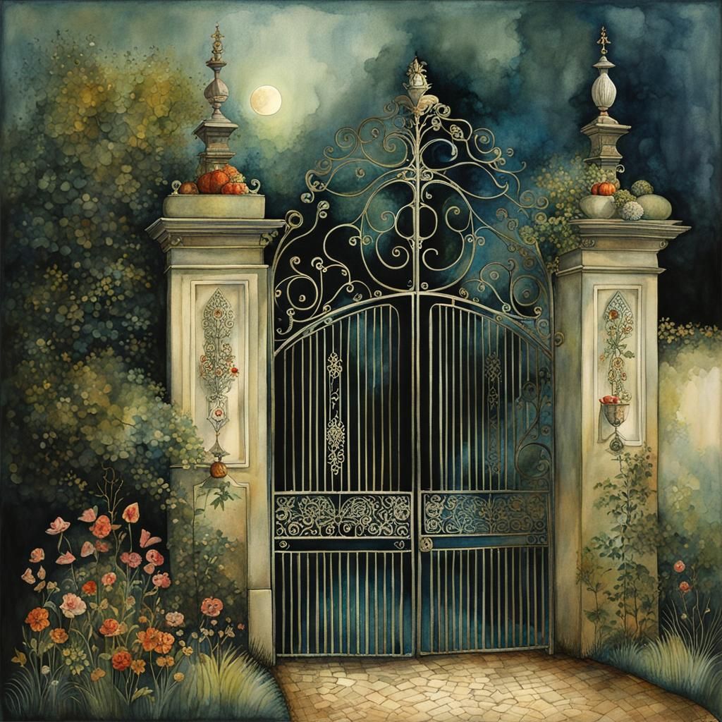 Dream of Manderley: Evocative Watercolor Painting