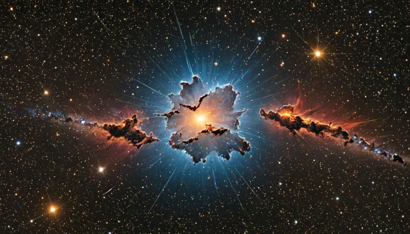 Vibrant Meteor Supernova Explosion