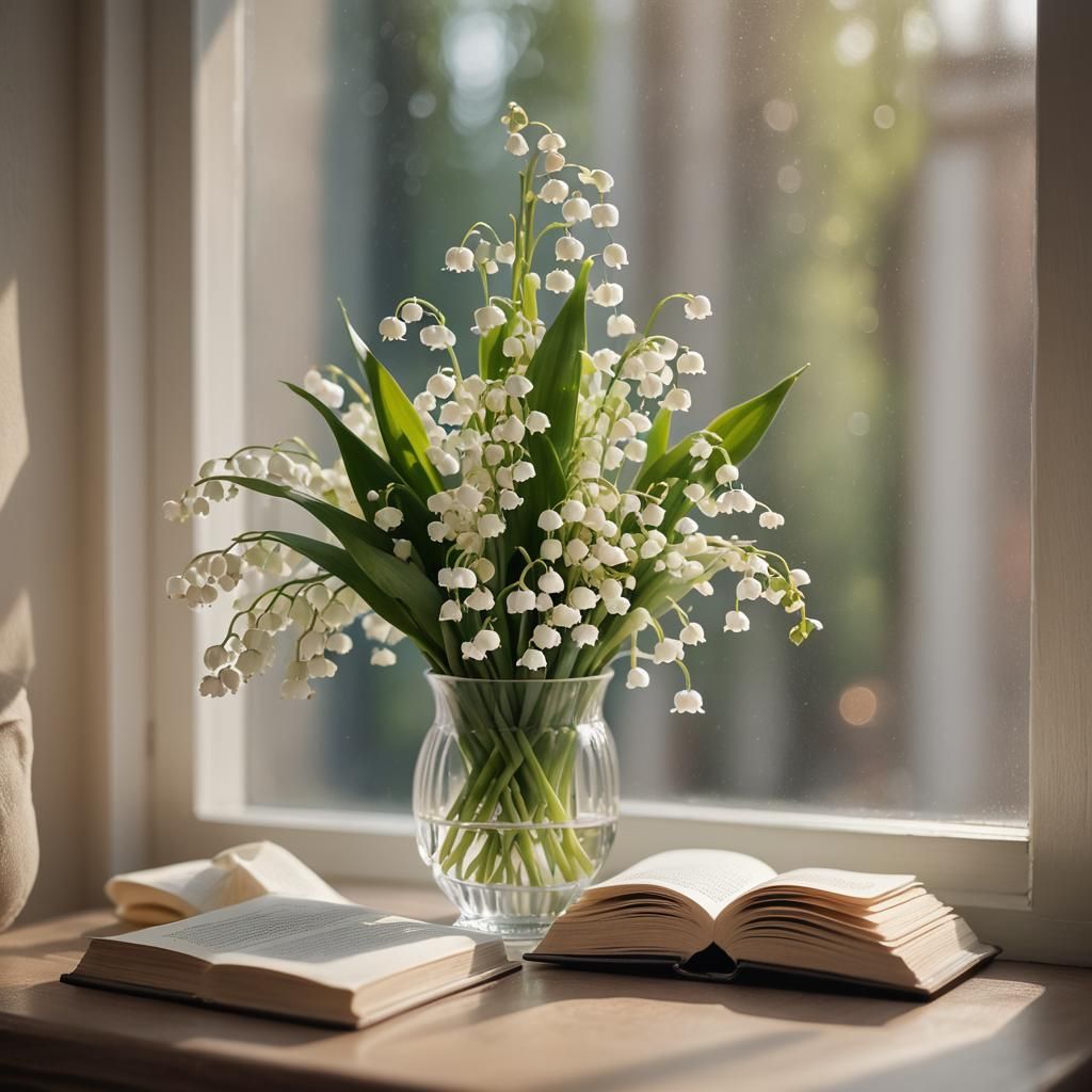 Lily of the Valley Still Life Macro Photograph