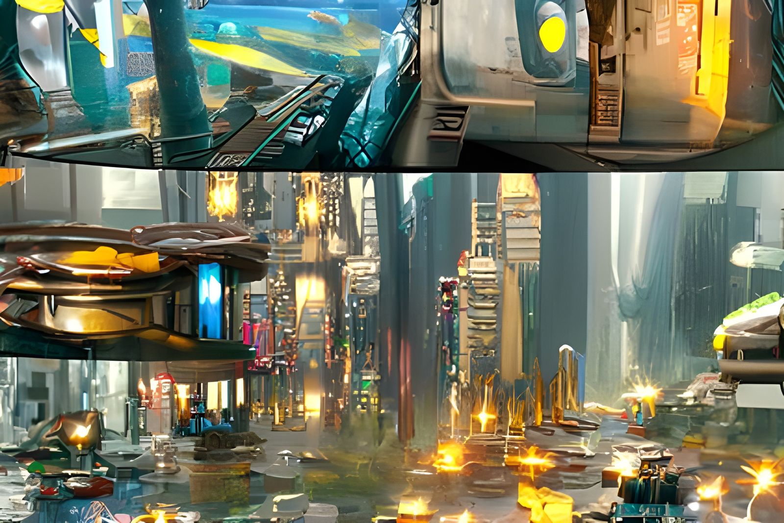 Hyperrealistic Parallel Universes Digital Matte Painting