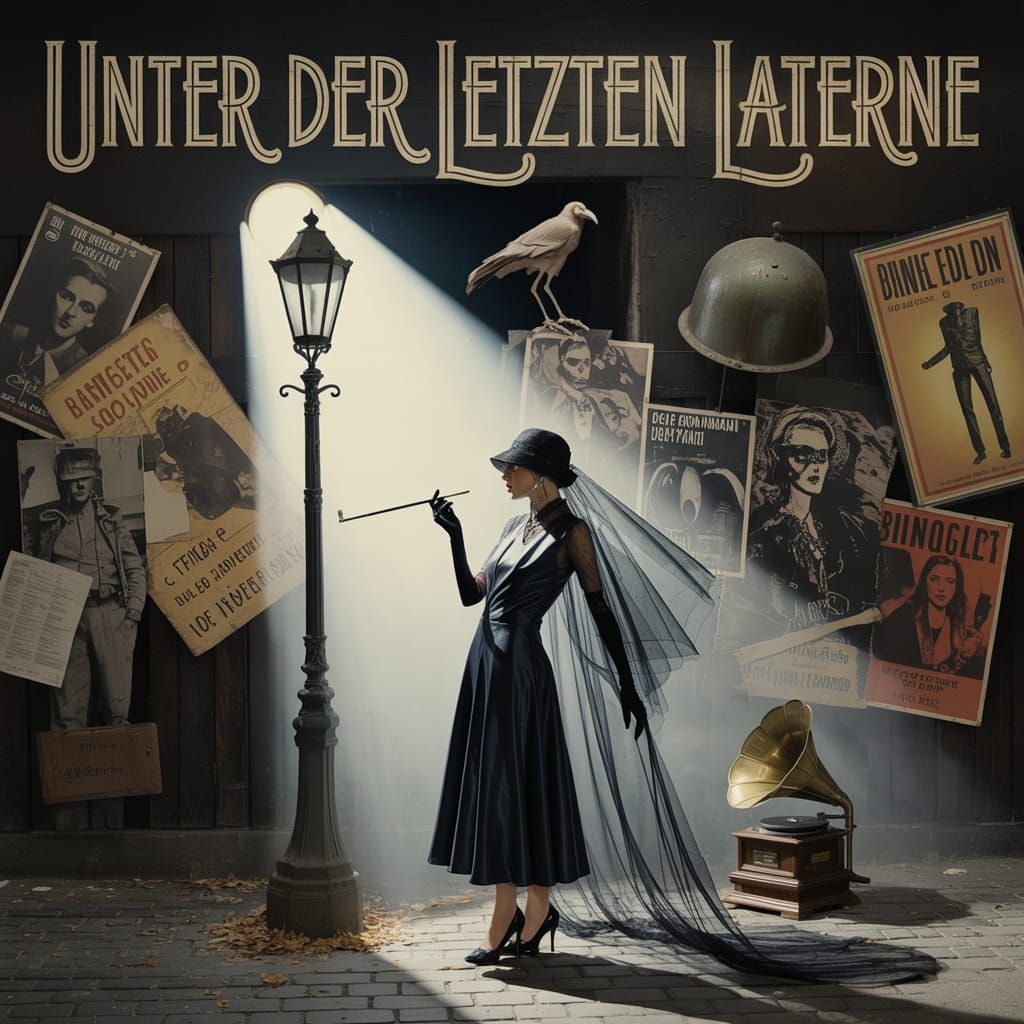 Dark Cabaret LP Cover in Berlin Noir Style
