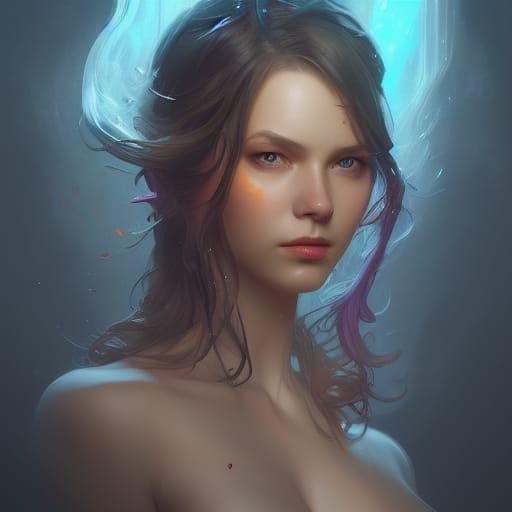 Fae Portrait in Hyperdetailed Digital Art Style