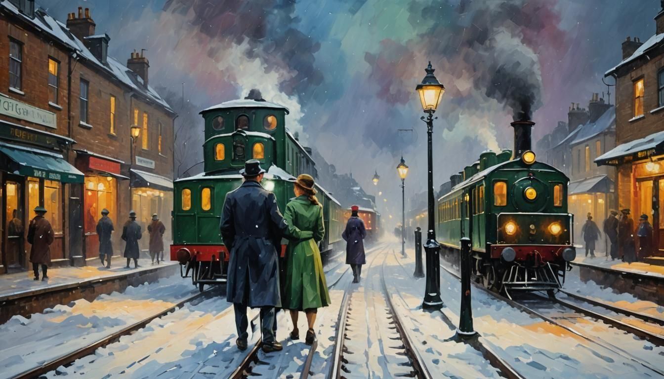 ''LIZY & GERTY ENGINES'' A Cold Winters Day Ahead, A Georgia...