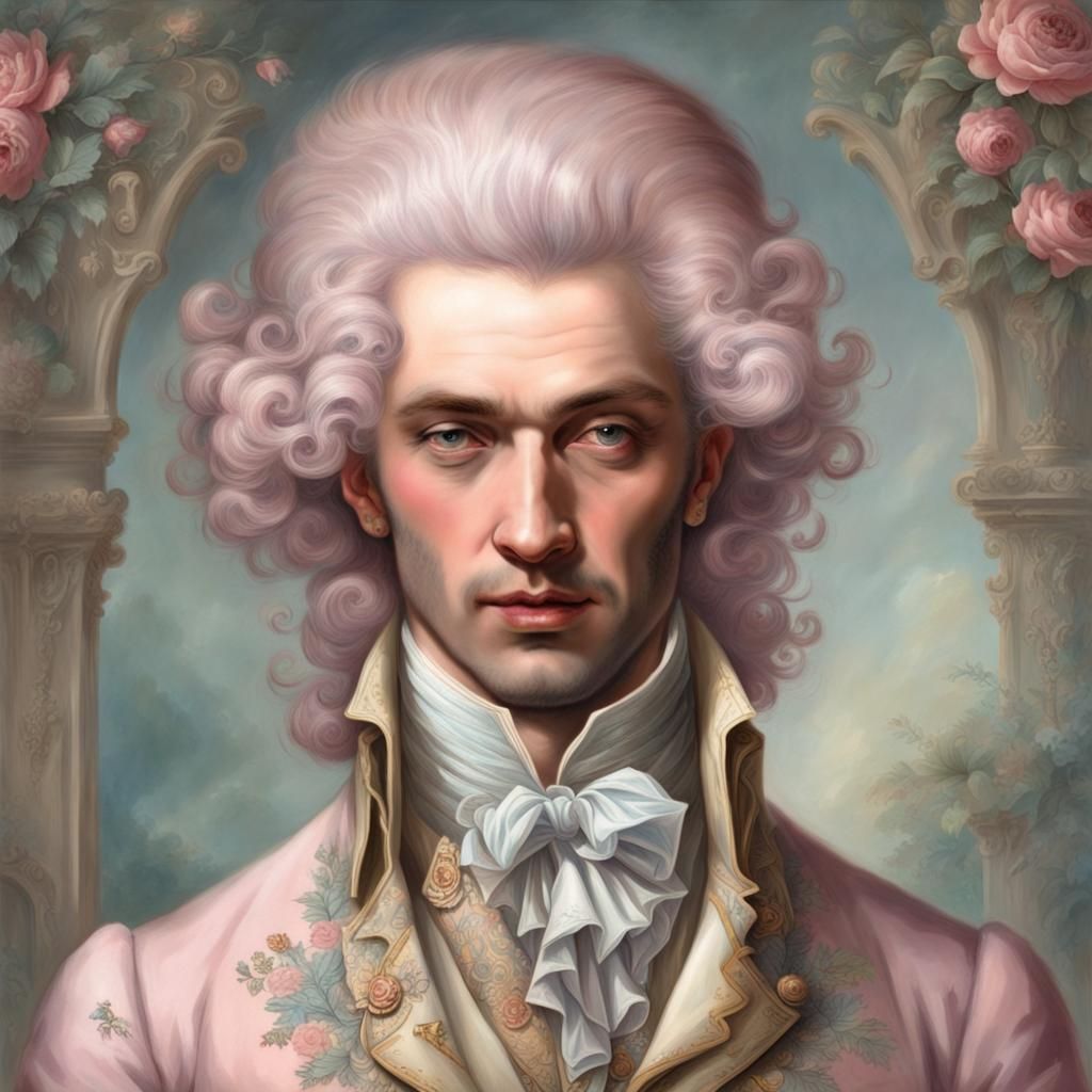 Pastel French Aristocrat with Tattoos