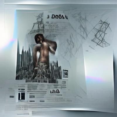 Donda Album Cover in a Child's Drawing Style