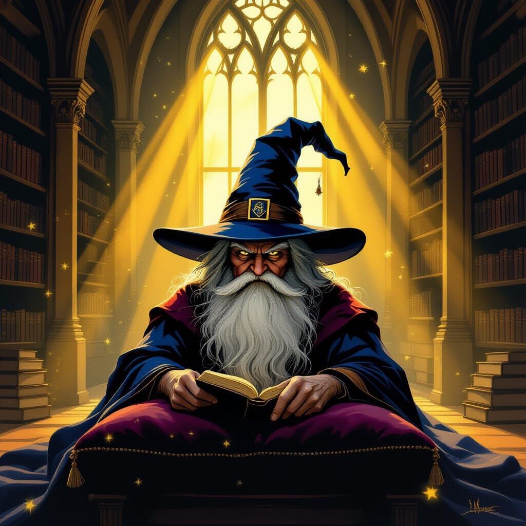 The Ancient Sorting Hat on Velvet Cushion