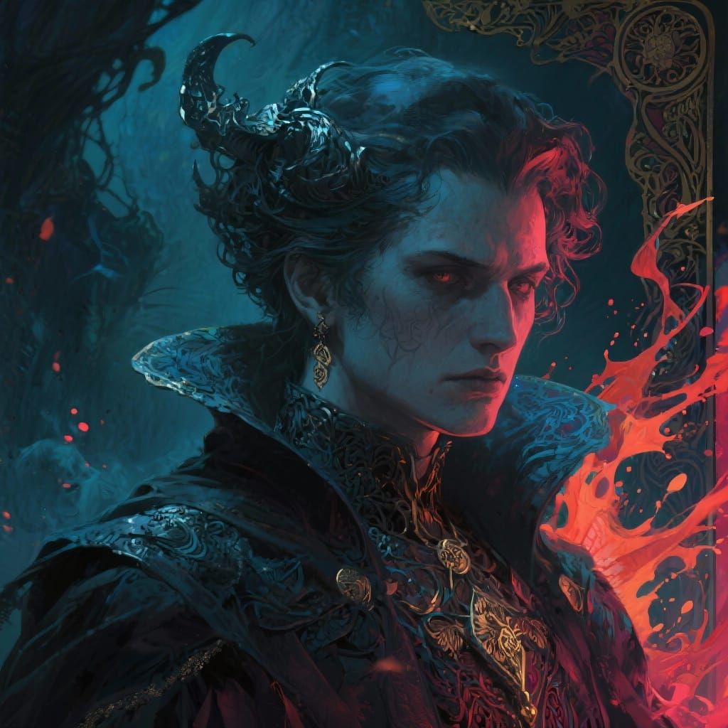 Grimdark Portrait Concept Art in Dynamic Lighting