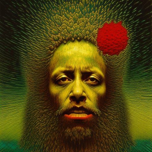 Surreal Composition in Retro Hyperrealism